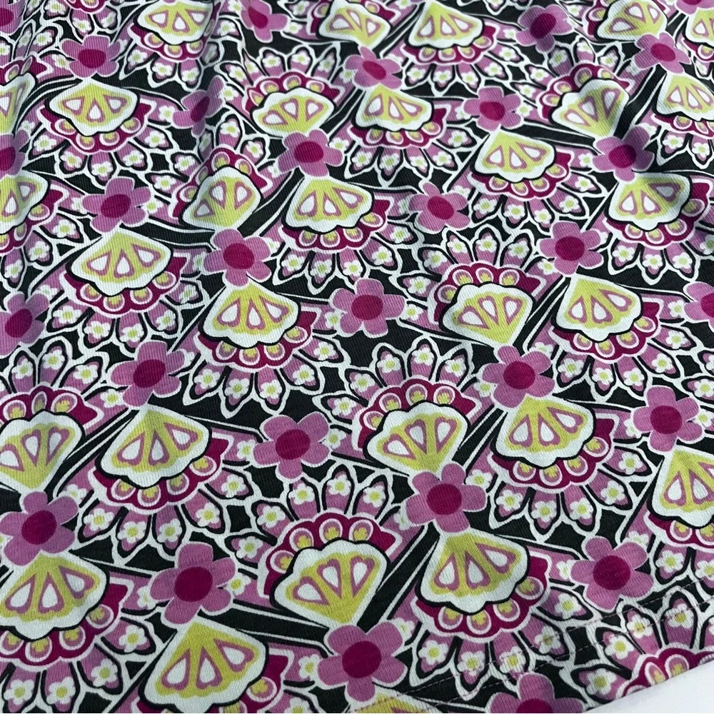 Hanna Andersson Girls‎ Long Sleeve Knit Dress Size 140 (10) Floral Pink Cotton